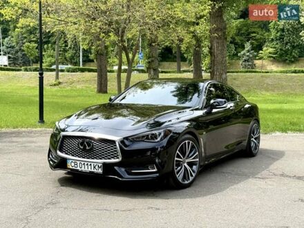 Черный Инфинити Q60, объемом двигателя 3 л и пробегом 126 тыс. км за 23900 $, фото 1 на Automoto.ua