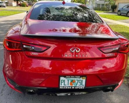 Красный Инфинити Q60, объемом двигателя 3 л и пробегом 55 тыс. км за 4950 $, фото 3 на Automoto.ua