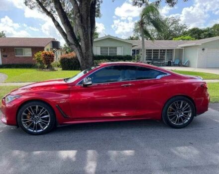 Красный Инфинити Q60, объемом двигателя 3 л и пробегом 55 тыс. км за 4950 $, фото 1 на Automoto.ua