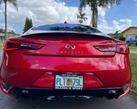 Красный Инфинити Q60, объемом двигателя 3 л и пробегом 55 тыс. км за 4950 $, фото 4 на Automoto.ua