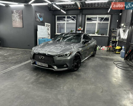 Серый Инфинити Q60, объемом двигателя 3 л и пробегом 107 тыс. км за 22200 $, фото 1 на Automoto.ua