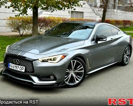 Серый Инфинити Q60, объемом двигателя 3 л и пробегом 72 тыс. км за 24500 $, фото 1 на Automoto.ua