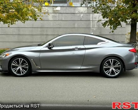 Серый Инфинити Q60, объемом двигателя 3 л и пробегом 72 тыс. км за 24500 $, фото 2 на Automoto.ua