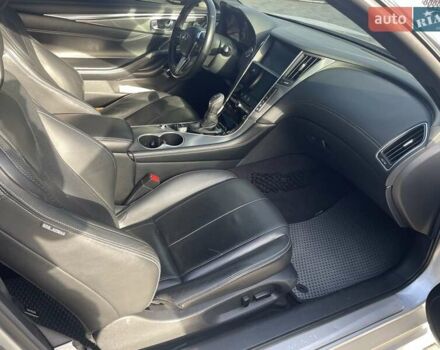 Серый Инфинити Q60, объемом двигателя 3 л и пробегом 97 тыс. км за 24500 $, фото 12 на Automoto.ua