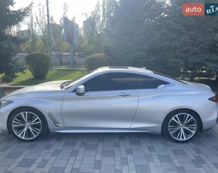 Серый Инфинити Q60, объемом двигателя 3 л и пробегом 97 тыс. км за 24500 $, фото 3 на Automoto.ua