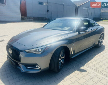 Серый Инфинити Q60, объемом двигателя 3 л и пробегом 64 тыс. км за 22800 $, фото 1 на Automoto.ua