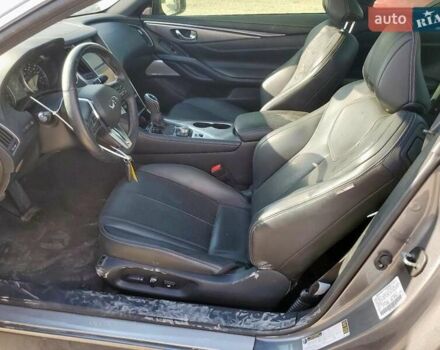 Серый Инфинити Q60, объемом двигателя 3 л и пробегом 57 тыс. км за 6700 $, фото 6 на Automoto.ua