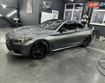 Серый Инфинити Q60, объемом двигателя 3 л и пробегом 107 тыс. км за 22200 $, фото 1 на Automoto.ua