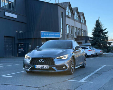 Серый Инфинити Q60, объемом двигателя 3 л и пробегом 77 тыс. км за 21500 $, фото 1 на Automoto.ua