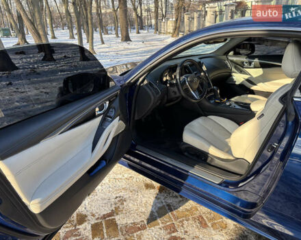 Синий Инфинити Q60, объемом двигателя 3 л и пробегом 95 тыс. км за 25800 $, фото 13 на Automoto.ua