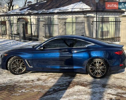 Синий Инфинити Q60, объемом двигателя 3 л и пробегом 95 тыс. км за 25800 $, фото 3 на Automoto.ua