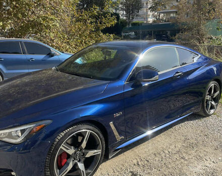Синий Инфинити Q60, объемом двигателя 3 л и пробегом 69 тыс. км за 25000 $, фото 1 на Automoto.ua