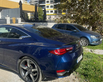 Синий Инфинити Q60, объемом двигателя 3 л и пробегом 69 тыс. км за 25000 $, фото 2 на Automoto.ua