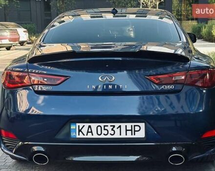 Синий Инфинити Q60, объемом двигателя 3 л и пробегом 99 тыс. км за 21400 $, фото 2 на Automoto.ua