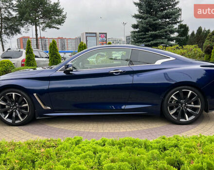 Синий Инфинити Q60, объемом двигателя 3 л и пробегом 12 тыс. км за 29800 $, фото 3 на Automoto.ua