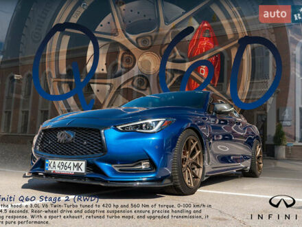 Інфініті Q60 2017 у Києві на Automoto.ua Синій Інфініті Q60, об'ємом двигуна 3 л та пробігом 96 тис. км за 25300 $, фото 1 на Automoto.ua