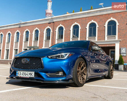 Синий Инфинити Q60, объемом двигателя 3 л и пробегом 98 тыс. км за 22800 $, фото 1 на Automoto.ua