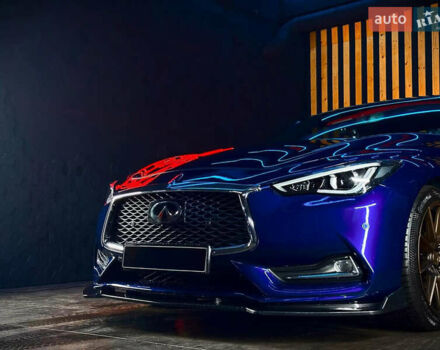 Синий Инфинити Q60, объемом двигателя 3 л и пробегом 54 тыс. км за 27000 $, фото 1 на Automoto.ua