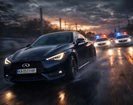 Синий Инфинити Q60, объемом двигателя 3 л и пробегом 99 тыс. км за 21300 $, фото 1 на Automoto.ua