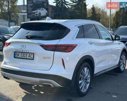 Белый Инфинити QX50, объемом двигателя 2 л и пробегом 71 тыс. км за 23999 $, фото 7 на Automoto.ua