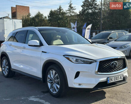 Белый Инфинити QX50, объемом двигателя 2 л и пробегом 71 тыс. км за 23999 $, фото 1 на Automoto.ua