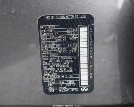 Серый Инфинити QX50, объемом двигателя 2 л и пробегом 52 тыс. км за 6500 $, фото 8 на Automoto.ua
