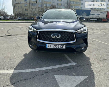 Синий Инфинити QX50, объемом двигателя 2 л и пробегом 54 тыс. км за 27000 $, фото 2 на Automoto.ua