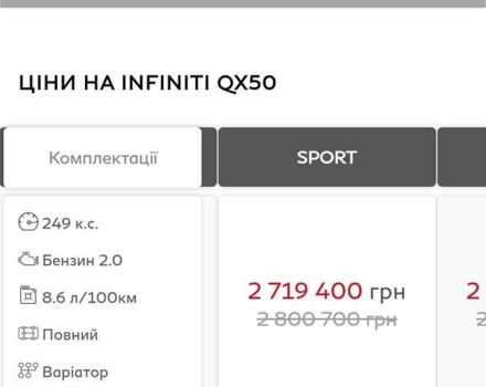 Синий Инфинити QX50, объемом двигателя 2 л и пробегом 19 тыс. км за 49000 $, фото 21 на Automoto.ua