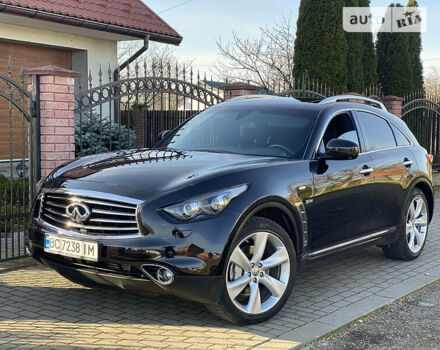 Черный Инфинити QX70, объемом двигателя 3 л и пробегом 80 тыс. км за 25000 $, фото 3 на Automoto.ua