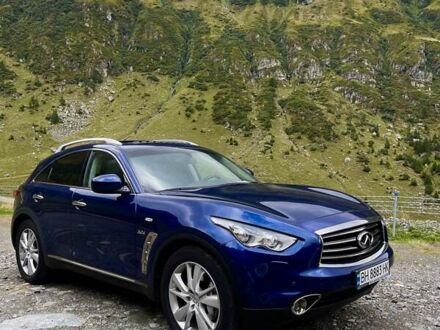 Синий Инфинити QX70, объемом двигателя 2.99 л и пробегом 116 тыс. км за 28500 $, фото 1 на Automoto.ua