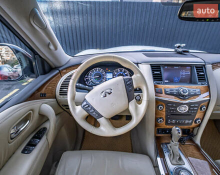 Белый Инфинити QX80, объемом двигателя 5.55 л и пробегом 81 тыс. км за 25000 $, фото 25 на Automoto.ua