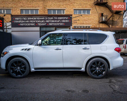 Белый Инфинити QX80, объемом двигателя 5.55 л и пробегом 81 тыс. км за 25000 $, фото 4 на Automoto.ua