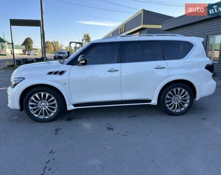 Белый Инфинити QX80, объемом двигателя 5.55 л и пробегом 48 тыс. км за 29900 $, фото 2 на Automoto.ua