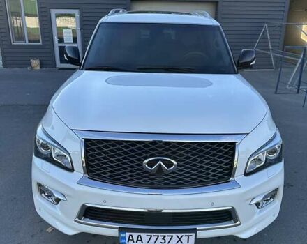 Белый Инфинити QX80, объемом двигателя 5.55 л и пробегом 48 тыс. км за 29900 $, фото 5 на Automoto.ua