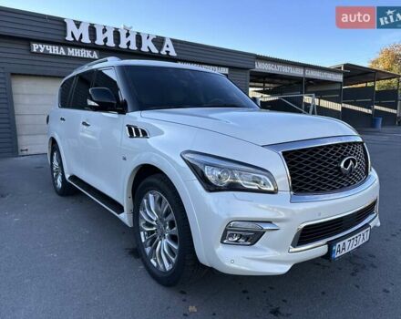 Белый Инфинити QX80, объемом двигателя 5.55 л и пробегом 48 тыс. км за 29900 $, фото 10 на Automoto.ua