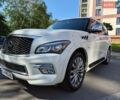 Белый Инфинити QX80, объемом двигателя 5.55 л и пробегом 210 тыс. км за 32500 $, фото 1 на Automoto.ua