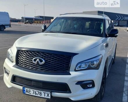 Белый Инфинити QX80, объемом двигателя 5.55 л и пробегом 97 тыс. км за 28500 $, фото 17 на Automoto.ua