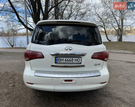 Белый Инфинити QX80, объемом двигателя 5.6 л и пробегом 162 тыс. км за 28800 $, фото 6 на Automoto.ua