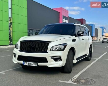 Белый Инфинити QX80, объемом двигателя 5.55 л и пробегом 44 тыс. км за 33000 $, фото 1 на Automoto.ua