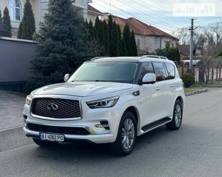 Белый Инфинити QX80, объемом двигателя 5.6 л и пробегом 77 тыс. км за 32950 $, фото 68 на Automoto.ua