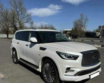 Белый Инфинити QX80, объемом двигателя 5.55 л и пробегом 47 тыс. км за 46000 $, фото 2 на Automoto.ua