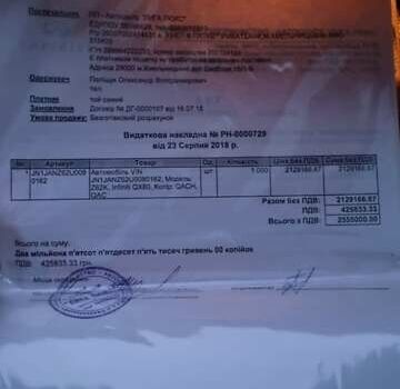 Белый Инфинити QX80, объемом двигателя 5.6 л и пробегом 75 тыс. км за 44000 $, фото 1 на Automoto.ua