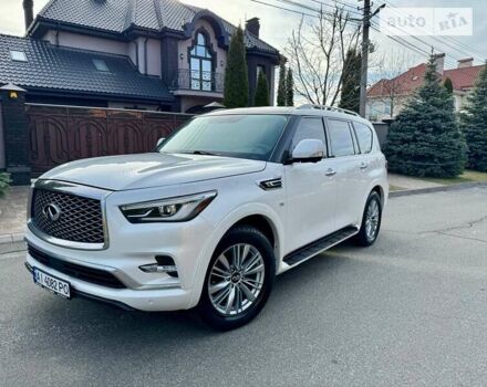 Белый Инфинити QX80, объемом двигателя 5.6 л и пробегом 77 тыс. км за 33750 $, фото 78 на Automoto.ua