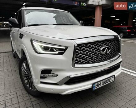 Белый Инфинити QX80, объемом двигателя 5.55 л и пробегом 57 тыс. км за 44000 $, фото 6 на Automoto.ua