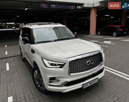 Белый Инфинити QX80, объемом двигателя 5.55 л и пробегом 57 тыс. км за 44000 $, фото 8 на Automoto.ua