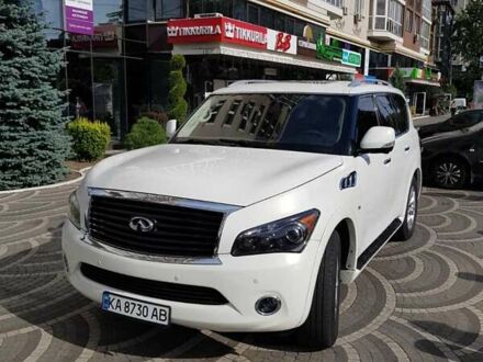 Белый Инфинити QX80, объемом двигателя 5.55 л и пробегом 155 тыс. км за 19000 $, фото 1 на Automoto.ua