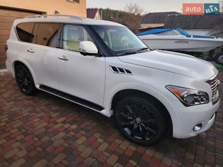 Инфинити QX80 2014 в Киеве на Automoto.ua Белый Инфинити QX80, объемом двигателя 5.6 л и пробегом 128 тыс. км за 24500 $, фото 1 на Automoto.ua