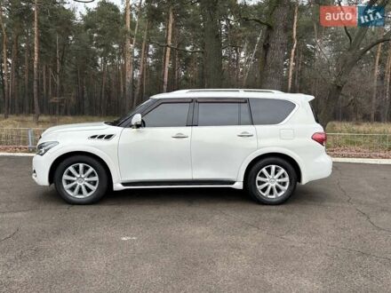 Белый Инфинити QX80, объемом двигателя 5.6 л и пробегом 205 тыс. км за 19900 $, фото 1 на Automoto.ua