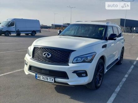 Белый Инфинити QX80, объемом двигателя 5.55 л и пробегом 97 тыс. км за 28500 $, фото 1 на Automoto.ua