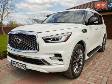 Инфинити QX80 2019 в Киеве на Automoto.ua Белый Инфинити QX80, объемом двигателя 5.55 л и пробегом 51 тыс. км за 41500 $, фото 1 на Automoto.ua